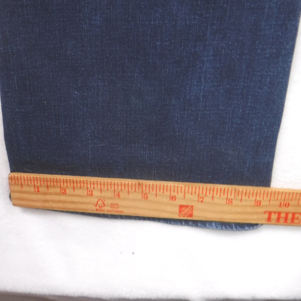 American Eagle Artist Flare Jeans Womens 8 X-Long Super Stretch Dark Wash Blue - Picture 9 of 15
